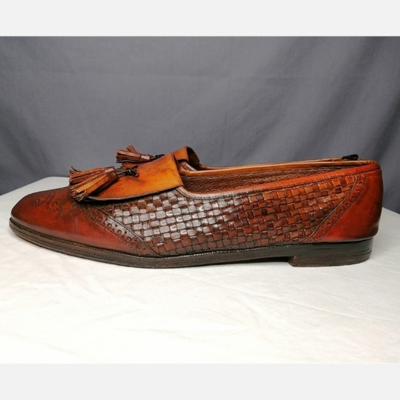 Bragano Basket Weave Spectator Kiltie loafers - Picture 4 of 11